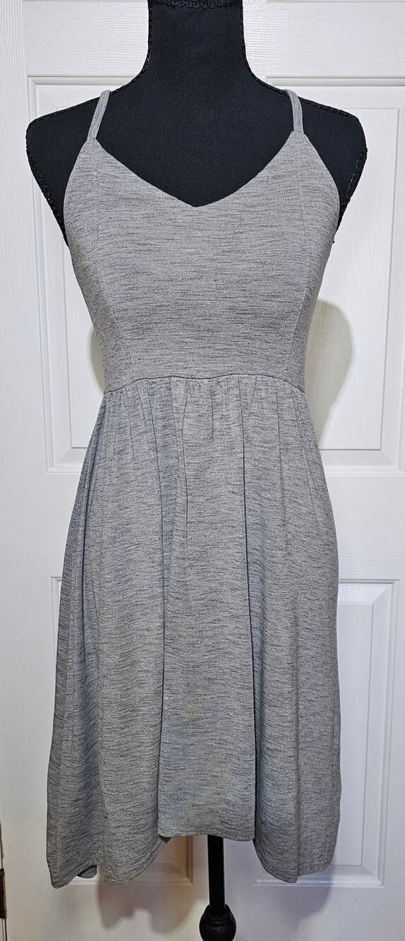 Chic SO Heather Gray Skater Dress - Juniors Size Small & Versatile